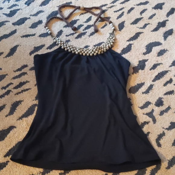 Black halter tank top by L8TeR - Picture 5 of 7